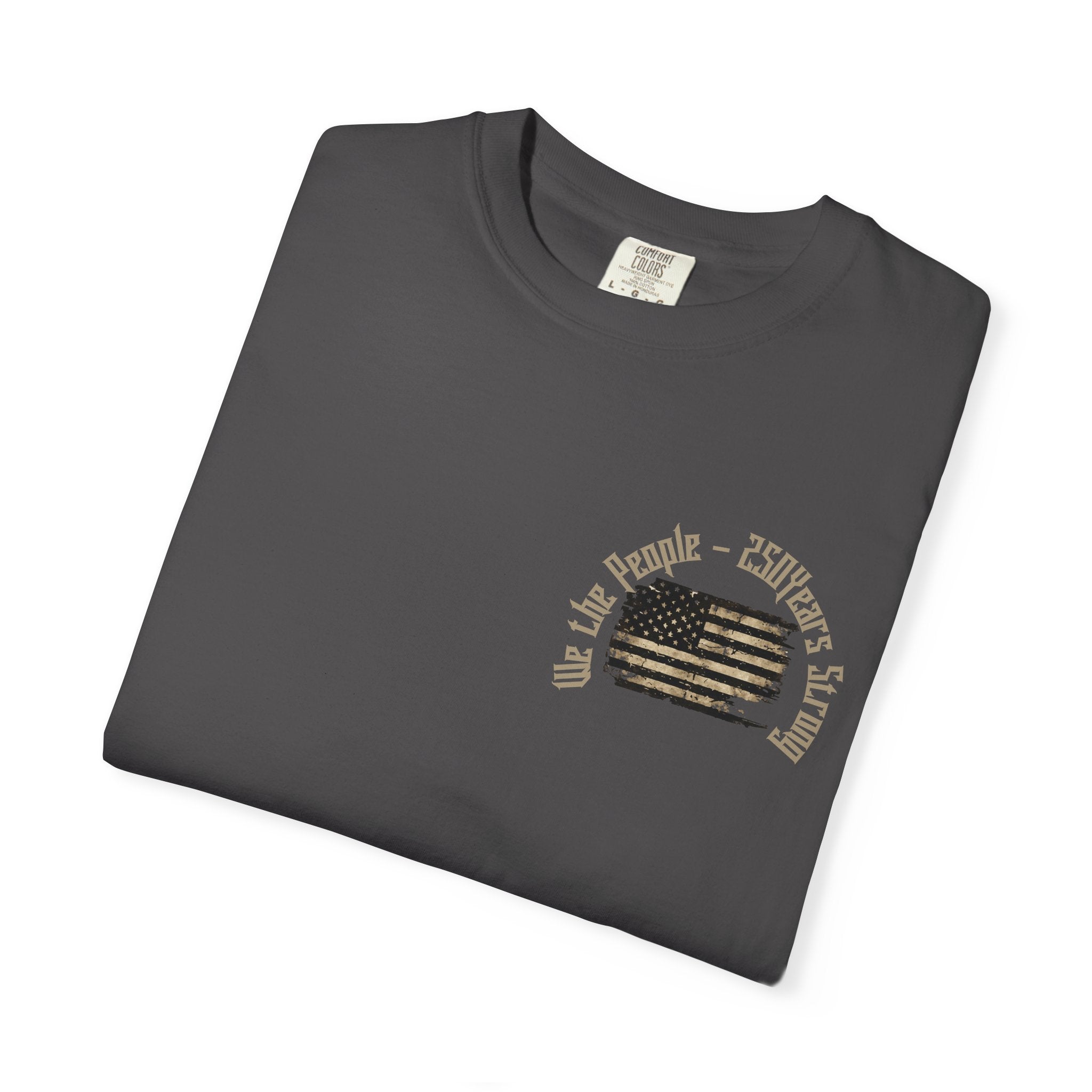 Skull Wings T-Shirt — 250th Anniversary Gothic American Flag Tee - Patriotic Tee - Midnight Eye, LLC