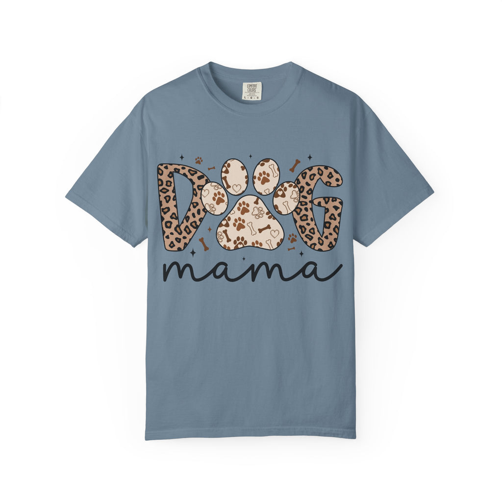 Dog Mama Leopard Paw T-Shirt – Cute Animal Print Tee for Pet Lovers. Midnight Eye, LLC