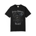 Pretty & Problematic Graphic T‑Shirt — 'Deal With It' Gothic Lips and Fangs Design. Midnight Eye, LLC