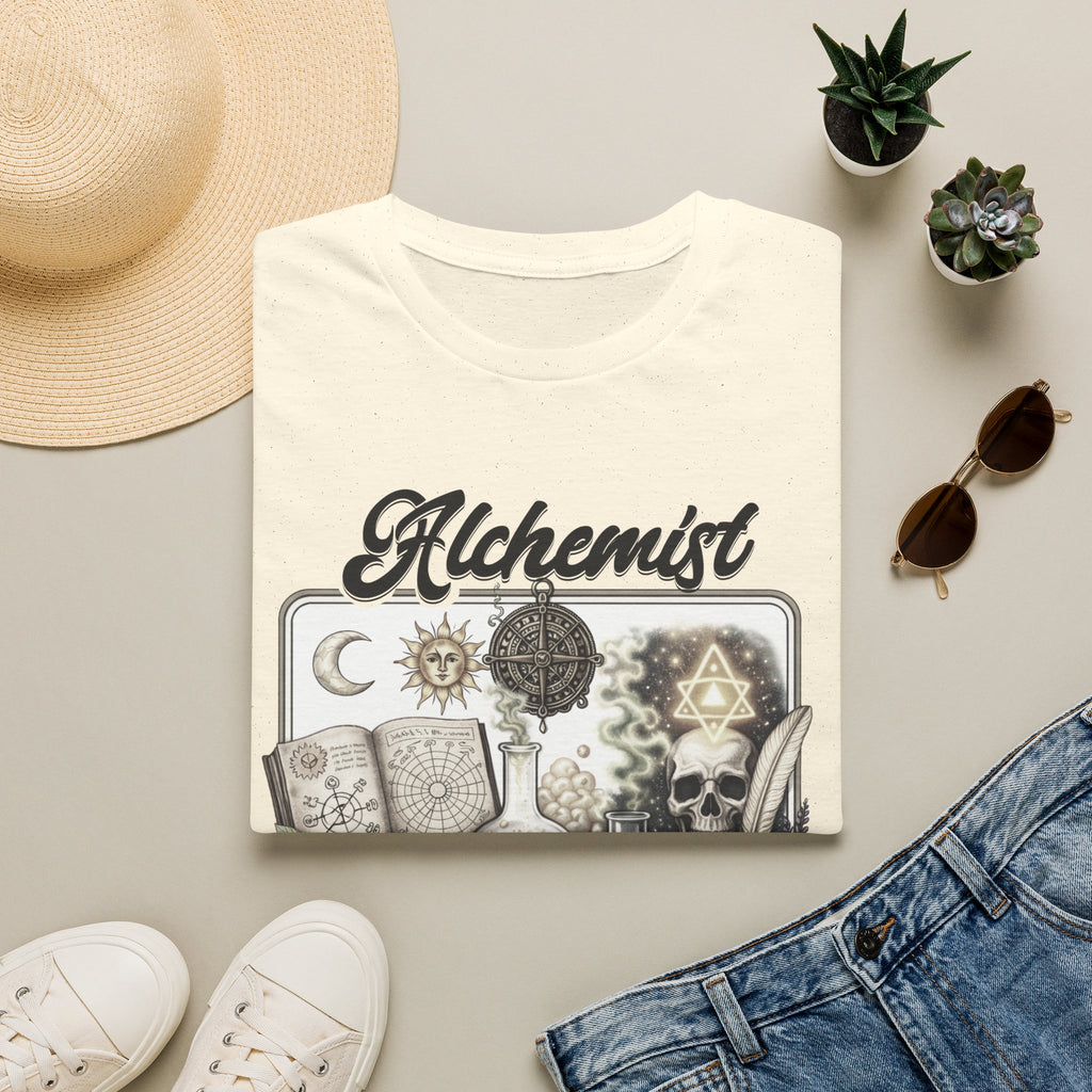 Alchemist T-Shirt — Vintage Apothecary Magic Design - Mystical Tee - Midnight Eye, LLC