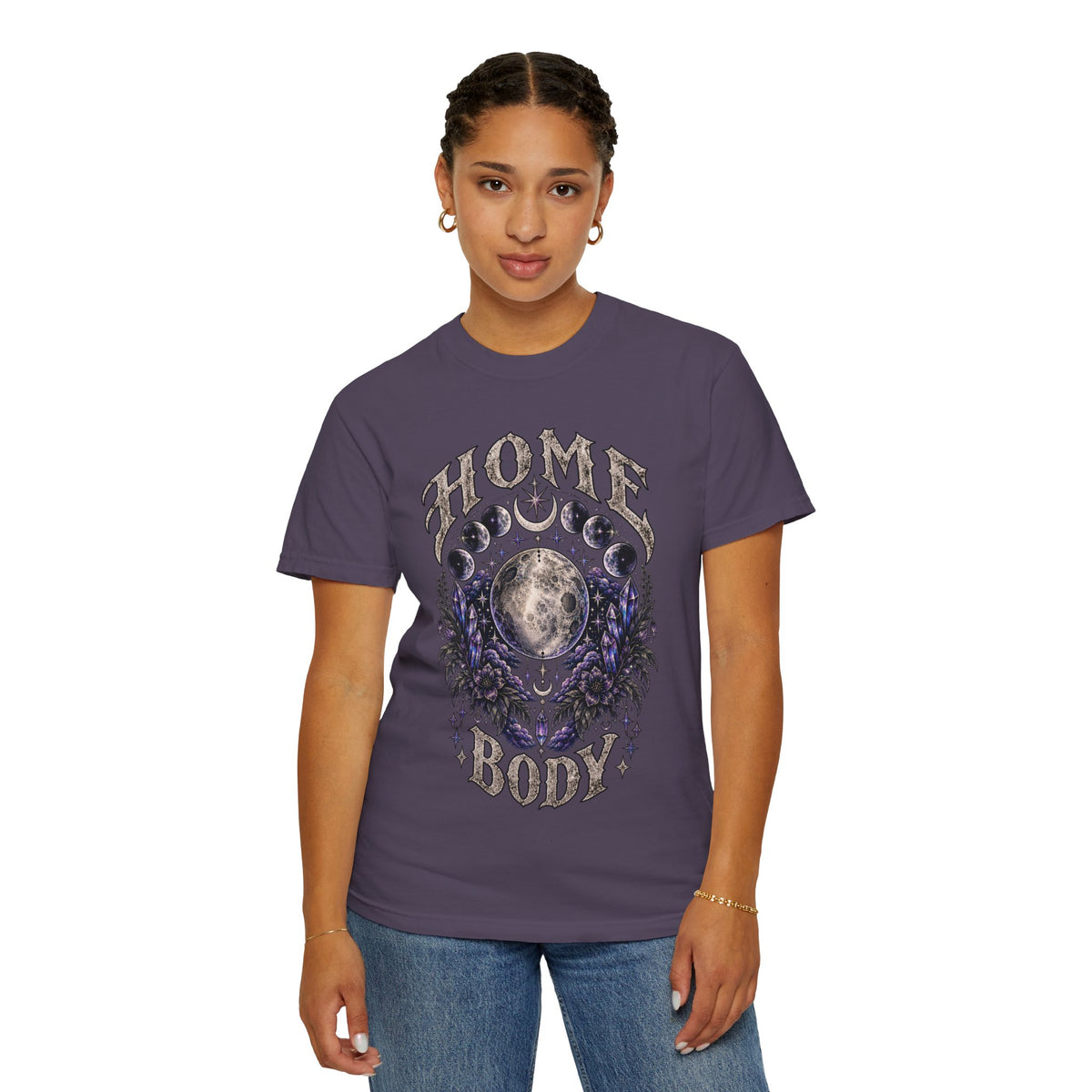Home Body Moon Phases T-Shirt Mystical Moon Tee. Midnight, Eye, LLC.