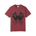 Gothic Bat Wings and Black Vampire Lips Graphic T-shirt - Gothic Black Lips Tee. Midnight Eye, LLC
