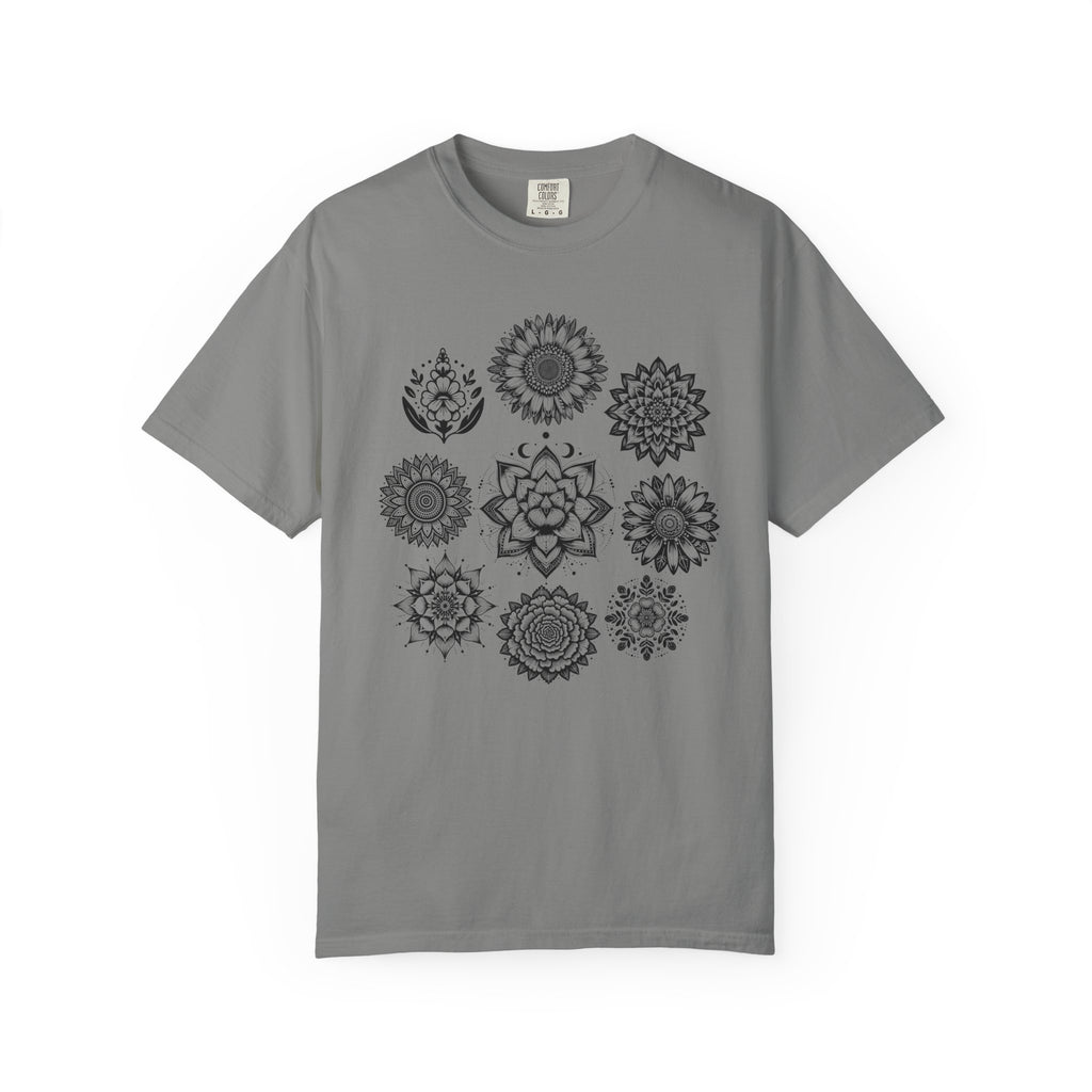 Boho Flower Collage T-Shit - Floral Graphic Tee