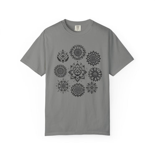 Boho Flower Collage T-Shit - Floral Graphic Tee