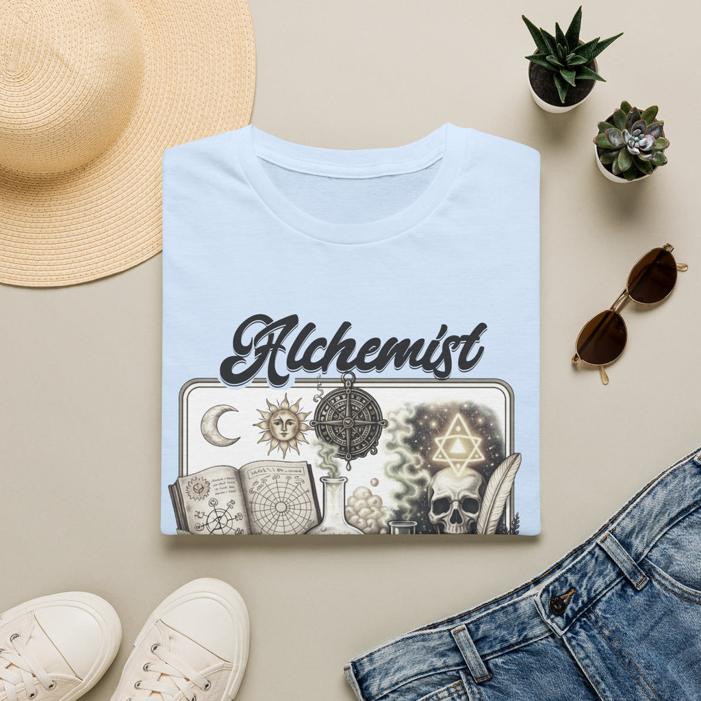 Alchemist T-Shirt — Vintage Apothecary Magic Design - Mystical Tee - Midnight Eye, LLC