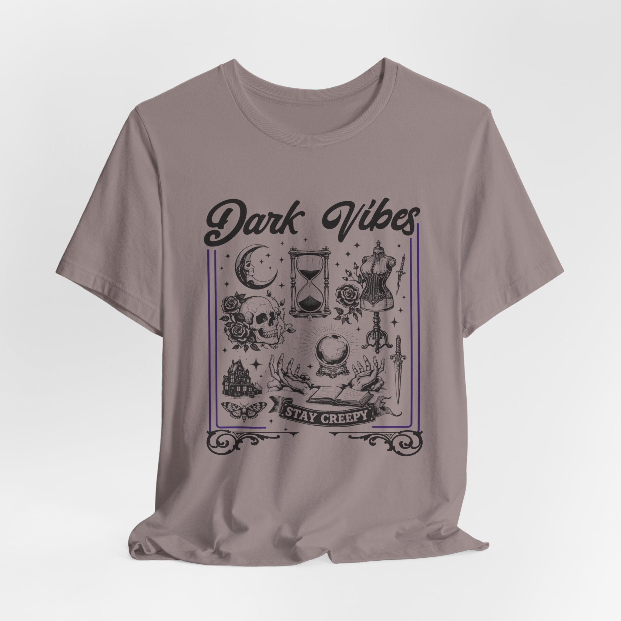 Whimsy Goth— Dark Aesthetic - Gothic Graphic T-Shirt -  Goth Collage Tee. Midnight Eye, LLC.