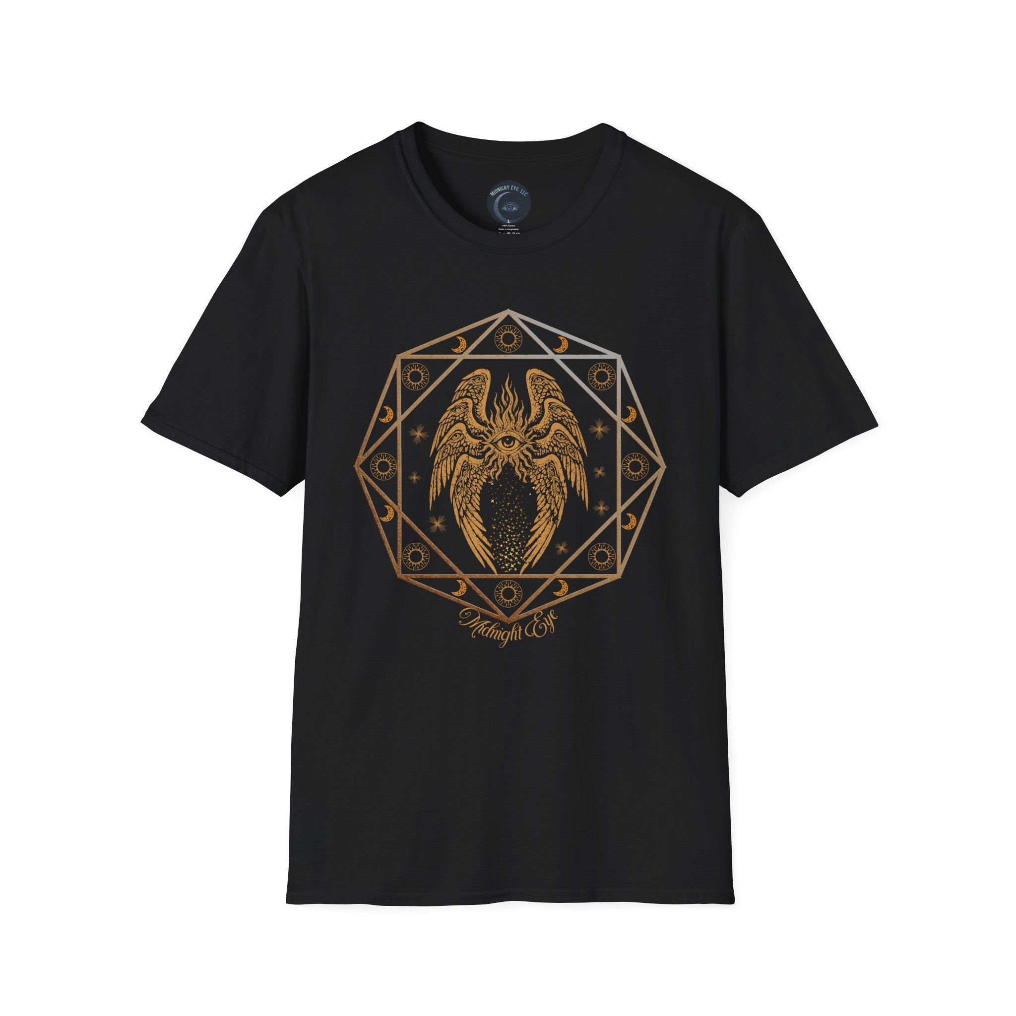Mystical Eye T-Shirt - Winged - Eye Third Eye Tee - Gothic T-Shirt - Midnight Eye, LLC