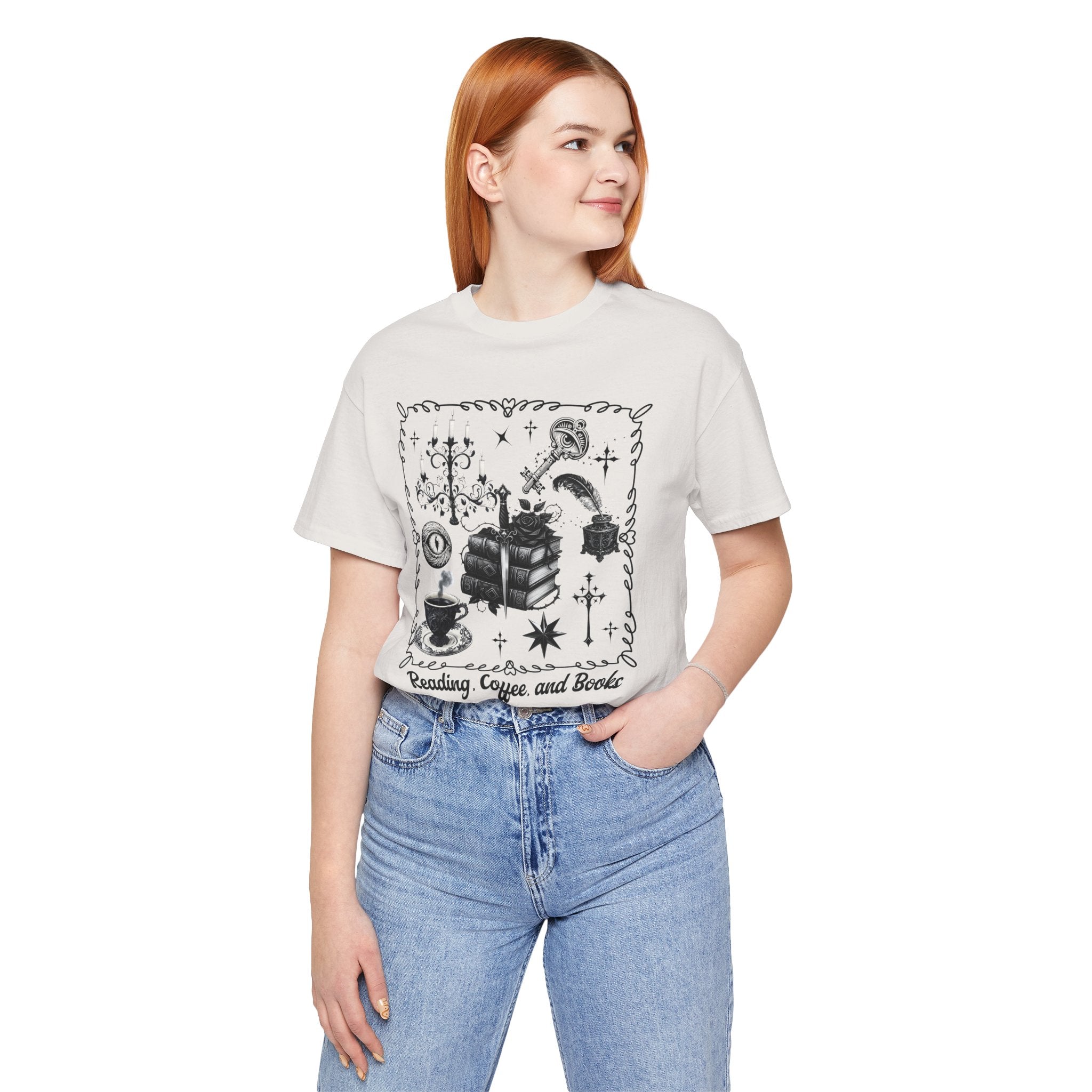 Mystic Reading Tee — "Reading and Mystery Books" Graphic T-Shirt