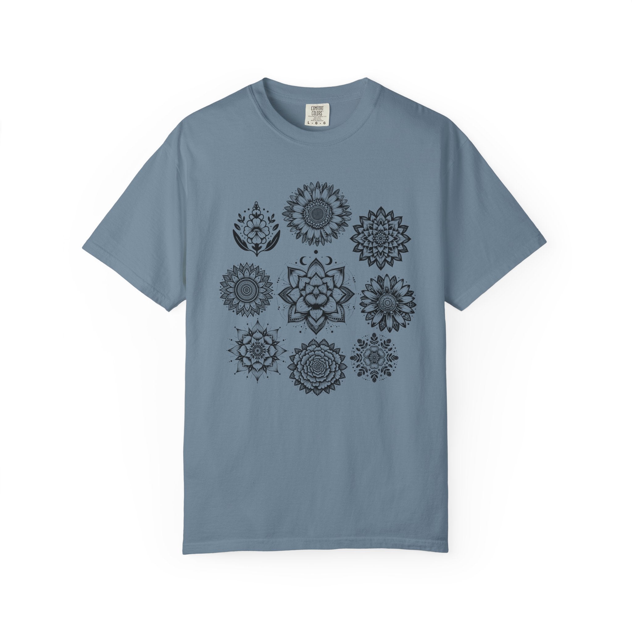 Boho Flower Collage T-Shit - Floral Graphic Tee
