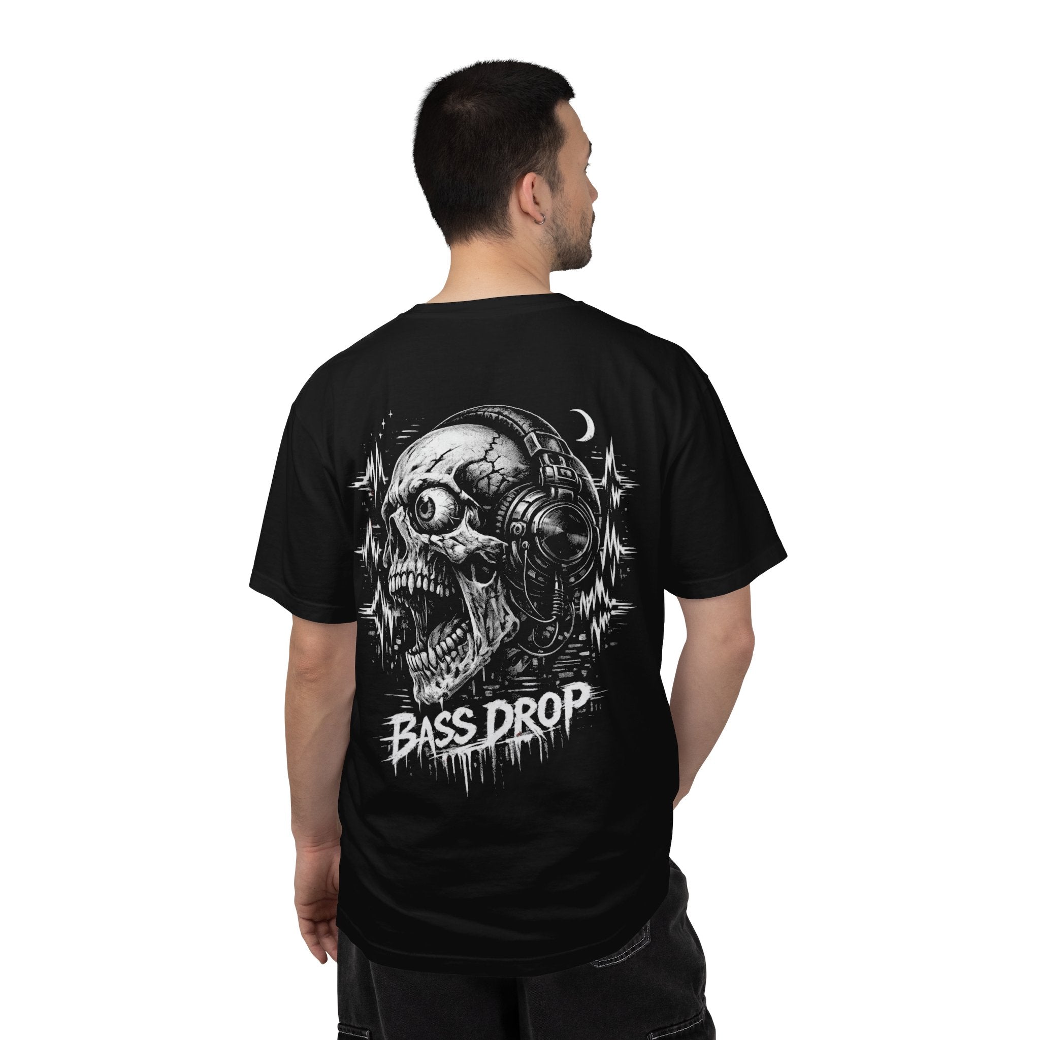 EDM Rave Skull Basshead T-Shirt — Dubstep Festival Tee - Rave Gift Outfit - Midnight Eye, LLC