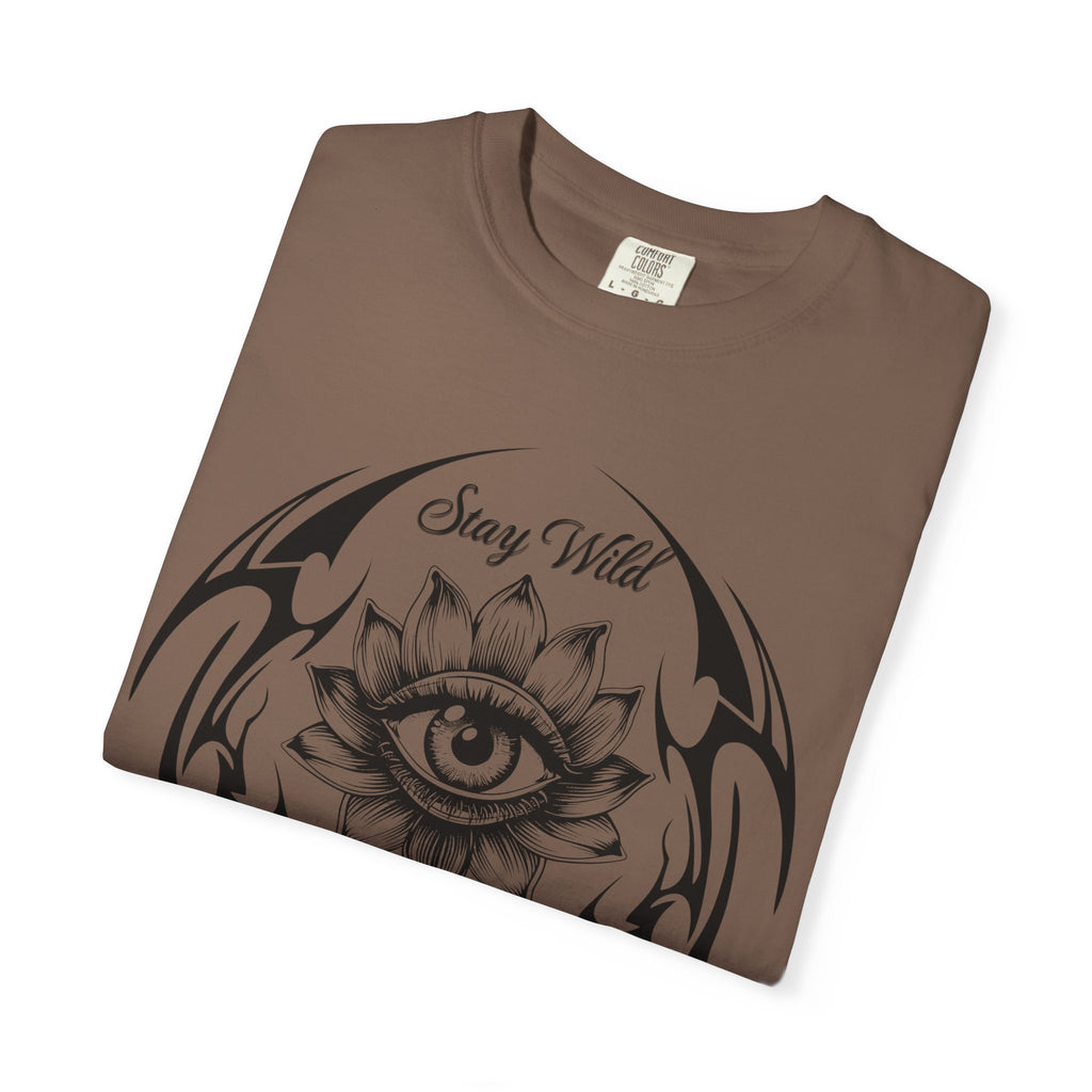 Lotus Eye Graphic T-Shirt — Cybergoth / Cyberpunk Floral Tee