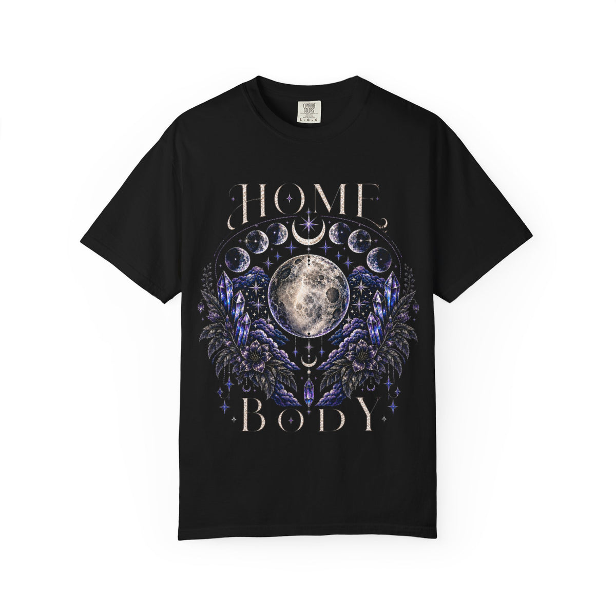 Moon Phases T-Shirt — “Home Body” Lunar Graphic Tee