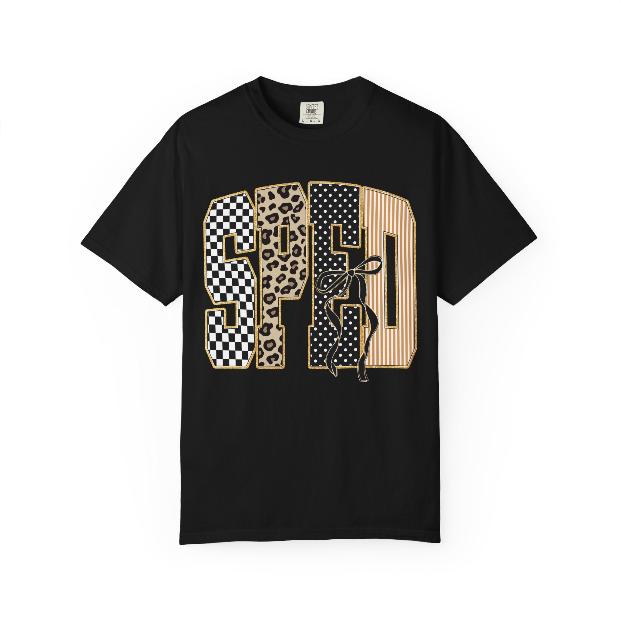 T-Shirt — Special Education Leopard & Checker Graphic Tee