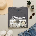 Alchemist Graphic T-Shirt — Vintage Apothecary Potion & Skull Design - Mystical Tee. Midnight Eye, LLC