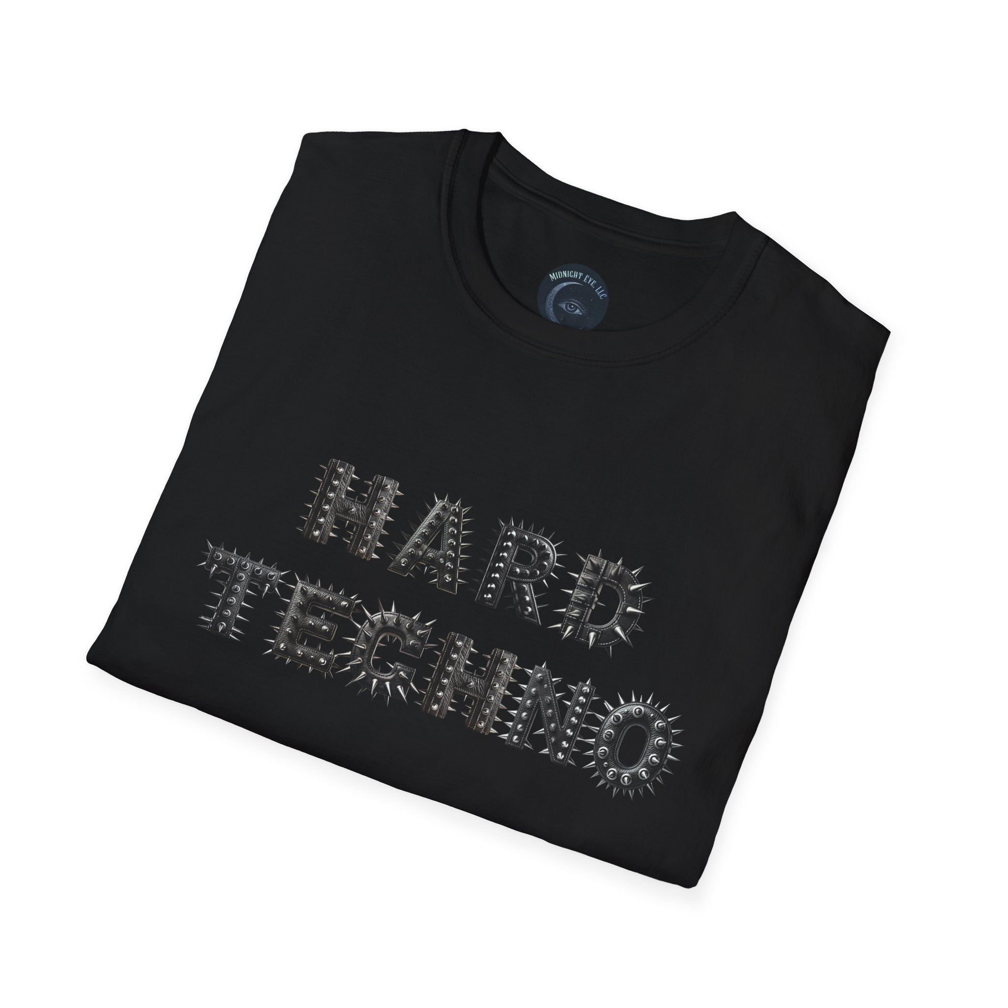 Hard Techno Graphic T-Shirt — Industrial Rave Tee - Tribal T-Shirt - Punk Graphic Tee - Midnight Eye, LLC
