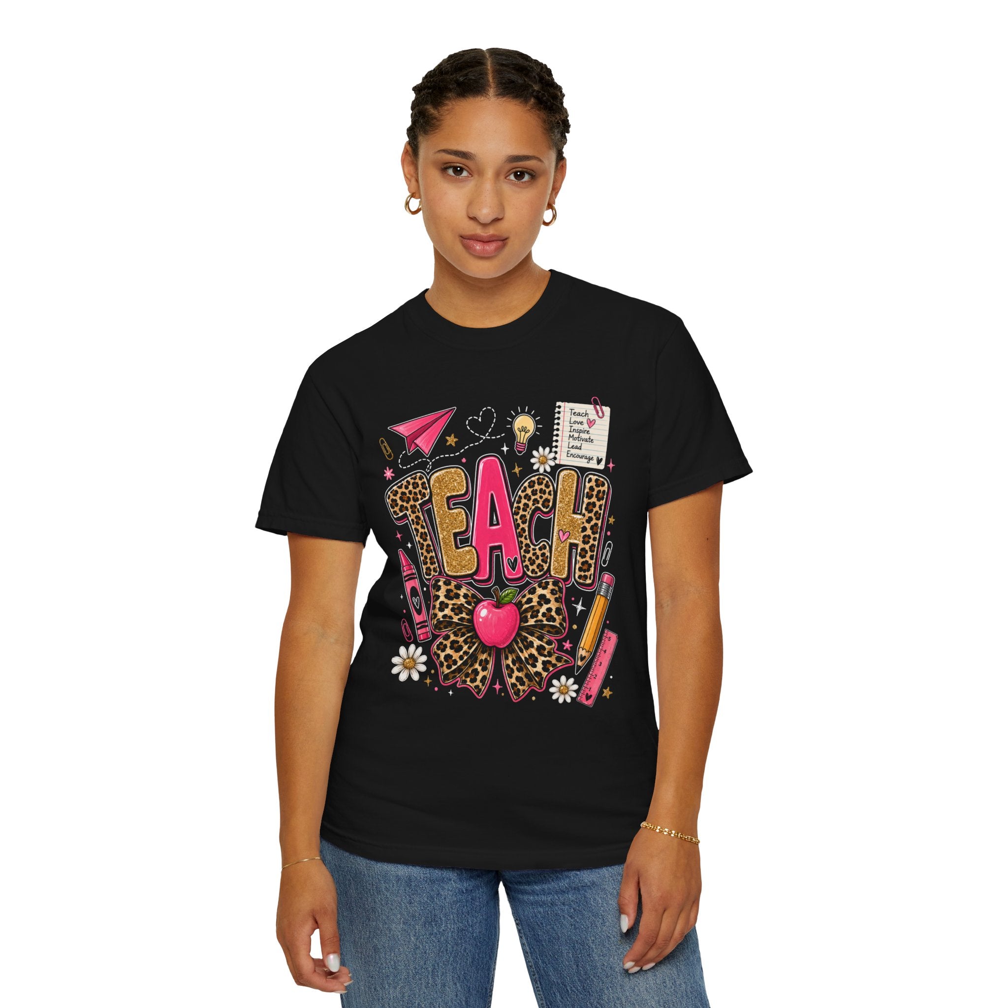 Mama Floral Graphic T-Shirt — Retro Checkerboard Mom Tee. Midnight Eye, LLC