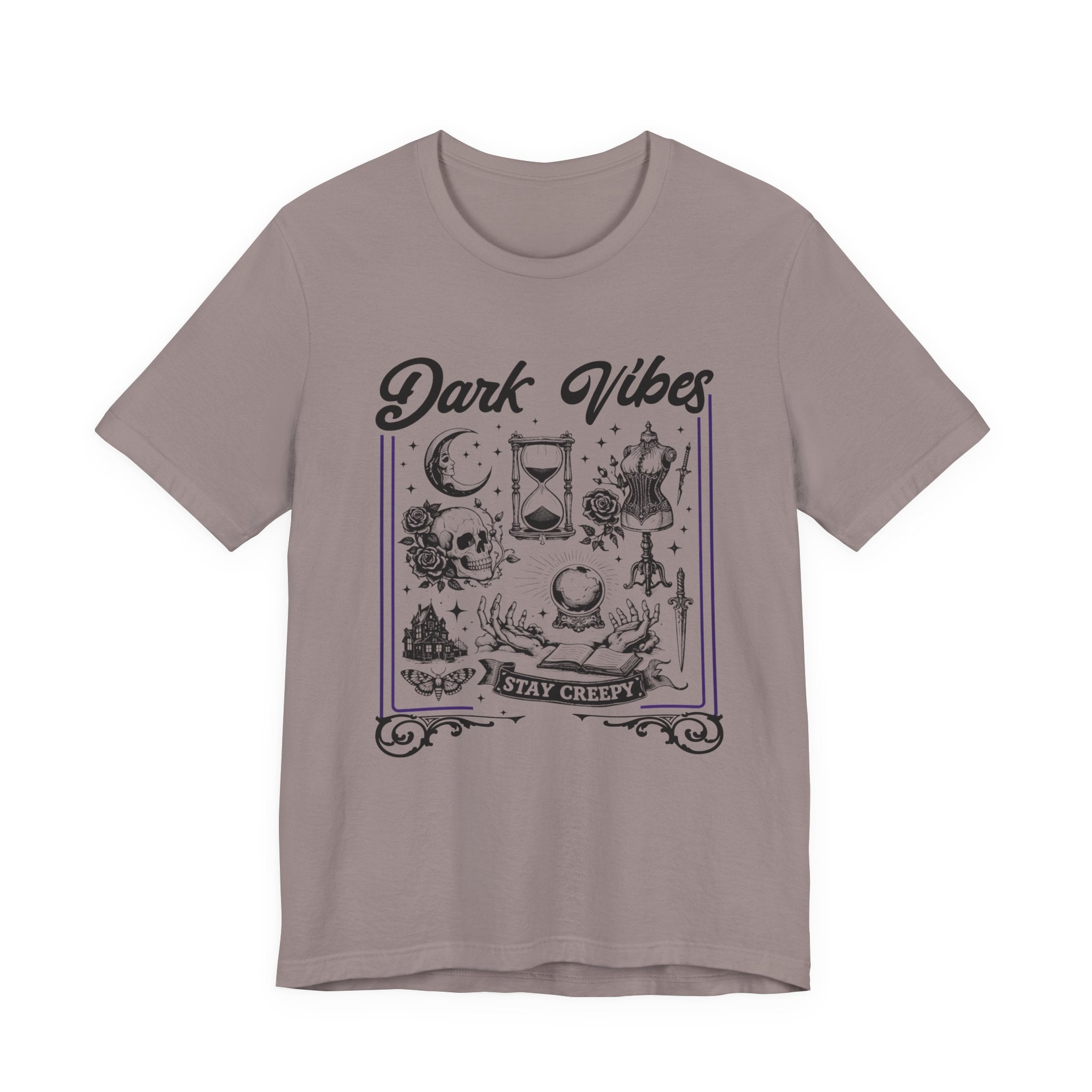 Whimsy Goth— Dark Aesthetic - Gothic Graphic T-Shirt -  Goth Collage Tee. Midnight Eye, LLC.