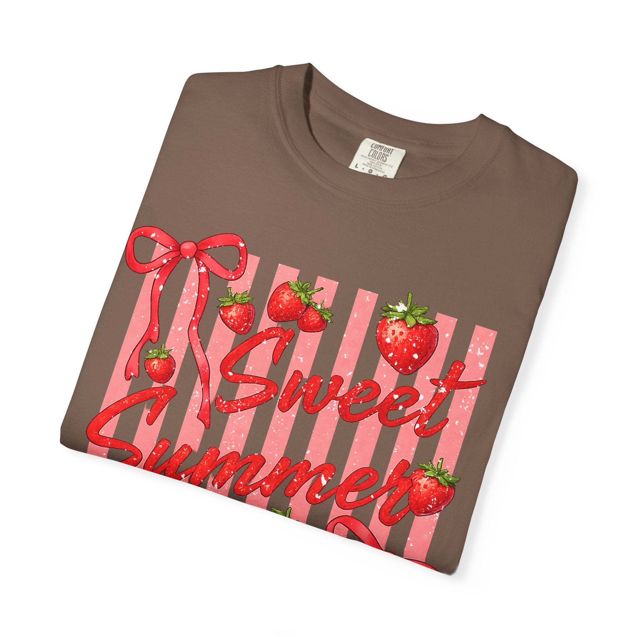 Sweet Summer Time Strawberry Graphic T-Shirt - Cute Summer T-Shirt - Fruit Tee. Midnight Eye, LLC 
