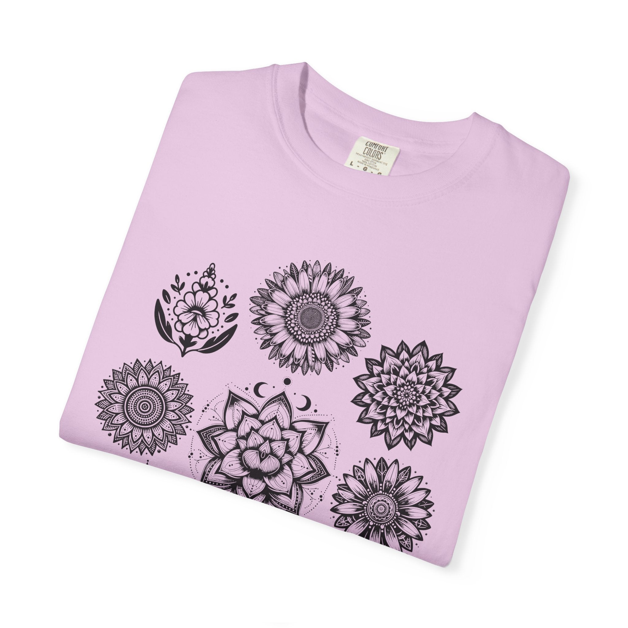 Boho Flower Collage T-Shit - Floral Graphic Tee