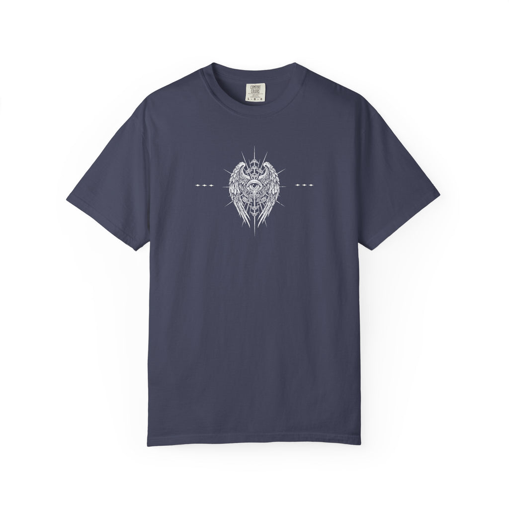 Winged - Eye & Red Rose Graphic T-Shirt - Gothic Tee - Rock Band T-Shirt - Streetwear T-Shirt - Midnight Eye, LLC