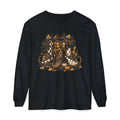 Halloween Witch Boots Long Sleeve T-Shirt — Vintage Spooky Pumpkin & Bows. Midnight Eye, LLC