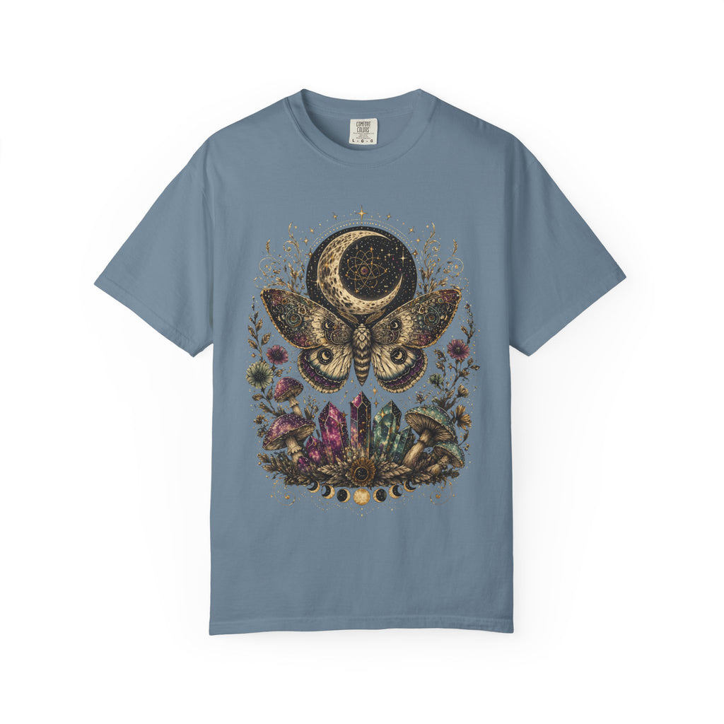 Mystic Moth & Moon Crystal T-Shirt - Gothic Tee