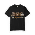Faux Diamond Print Dog Mama Leopard Paw T-Shirt — Vintage Dog Mom Tee. Midnight Eye, LLC. 