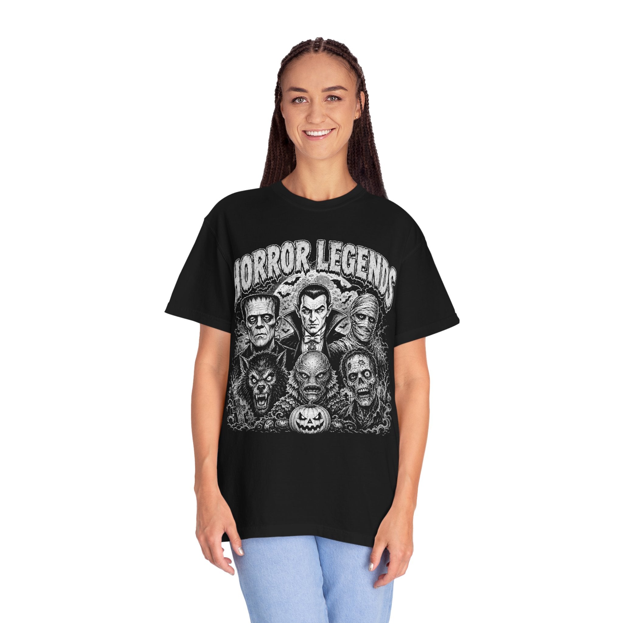 Horror Legends T-Shirt — Vintage Classic Monsters Graphic Tee. Midnight Eye, LLC