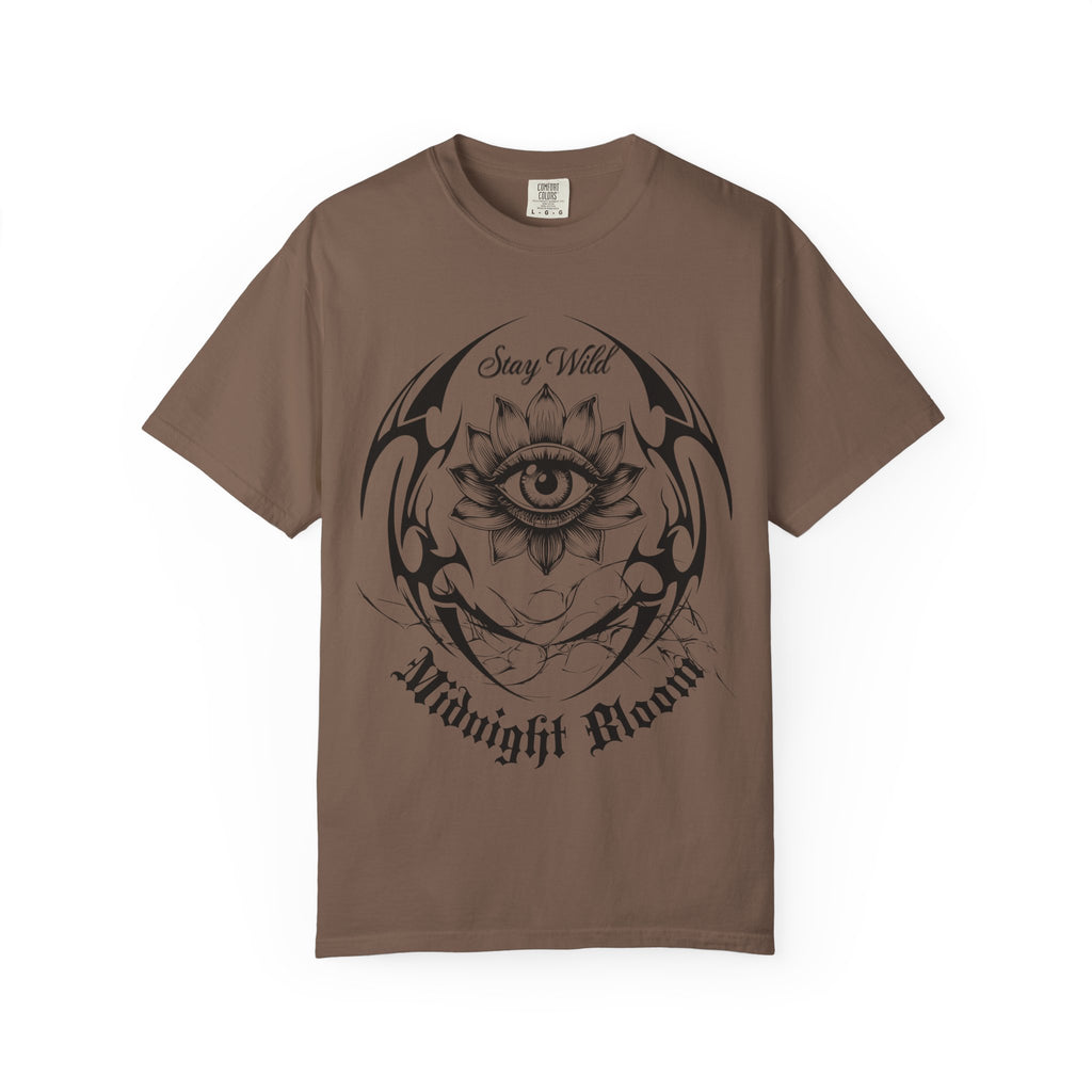 Lotus Eye Graphic T-Shirt — Cybergoth / Cyberpunk Floral Tee