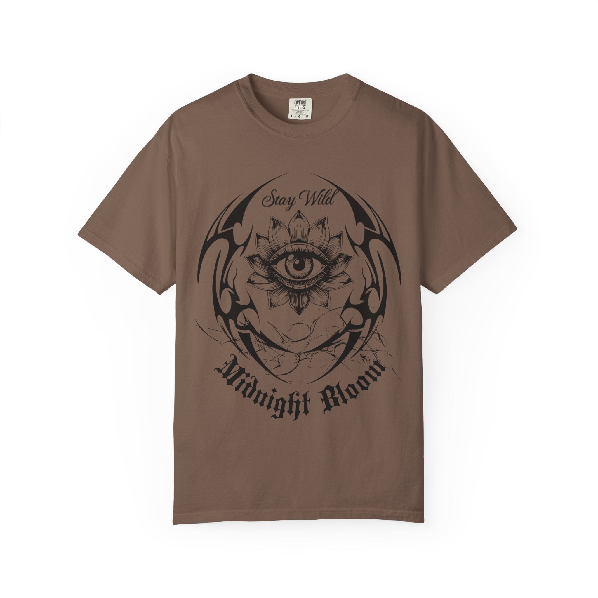 Lotus Eye Graphic T-Shirt — Cybergoth / Cyberpunk Floral Tee