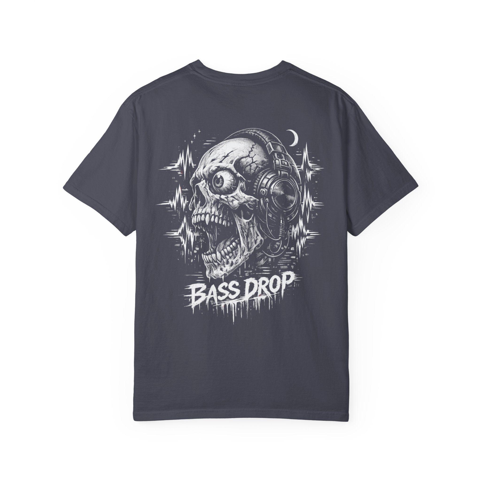 EDM Rave Skull Basshead T-Shirt — Dubstep Festival Tee - Rave Gift Outfit - Midnight Eye, LLC