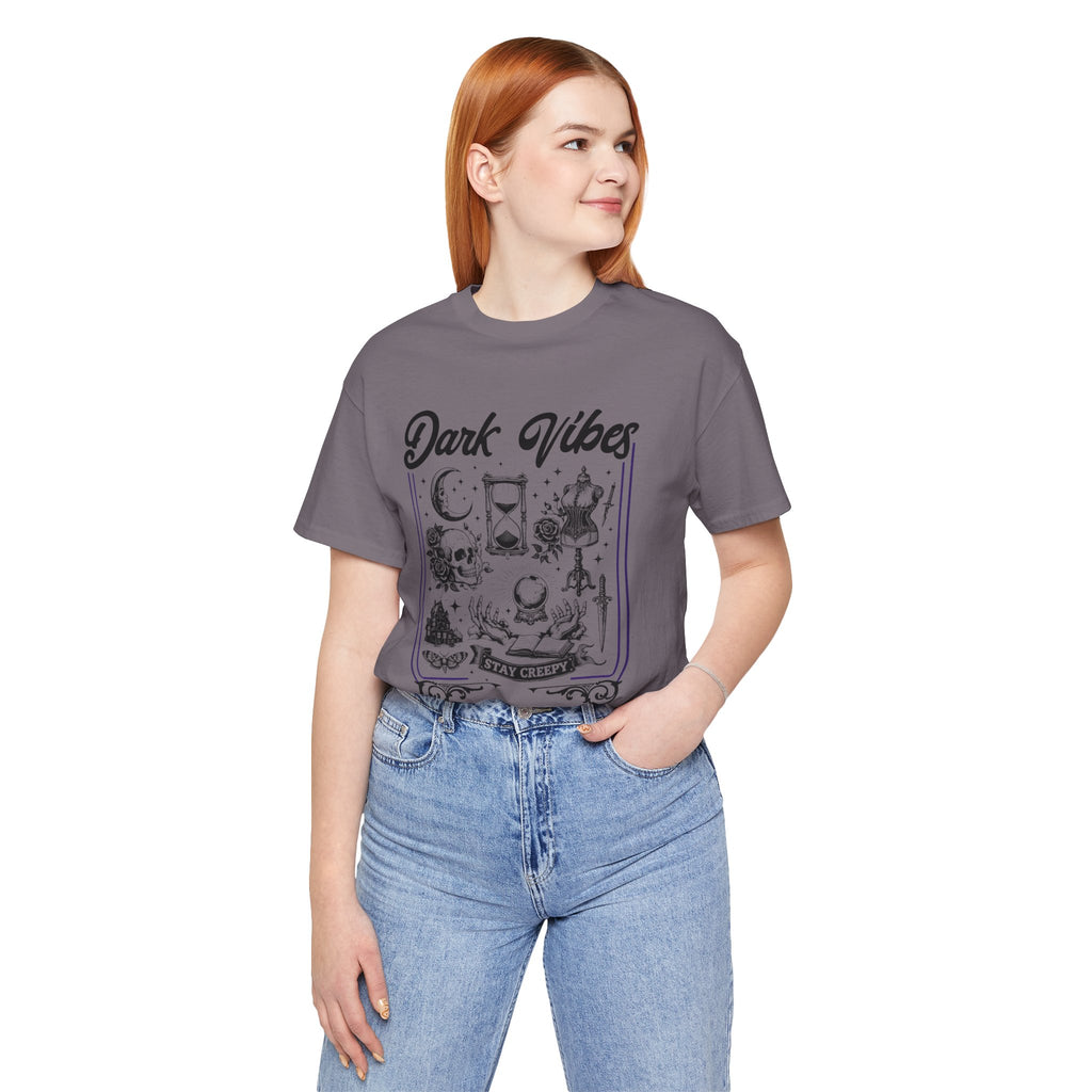 Whimsy Goth— Dark Aesthetic - Gothic Graphic T-Shirt -  Goth Collage Tee. Midnight Eye, LLC.