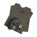 Floral Tee — Crescent Moon Design - Gothic Moon Tee - Dark Aesthetic - Midnight Eye, LLC