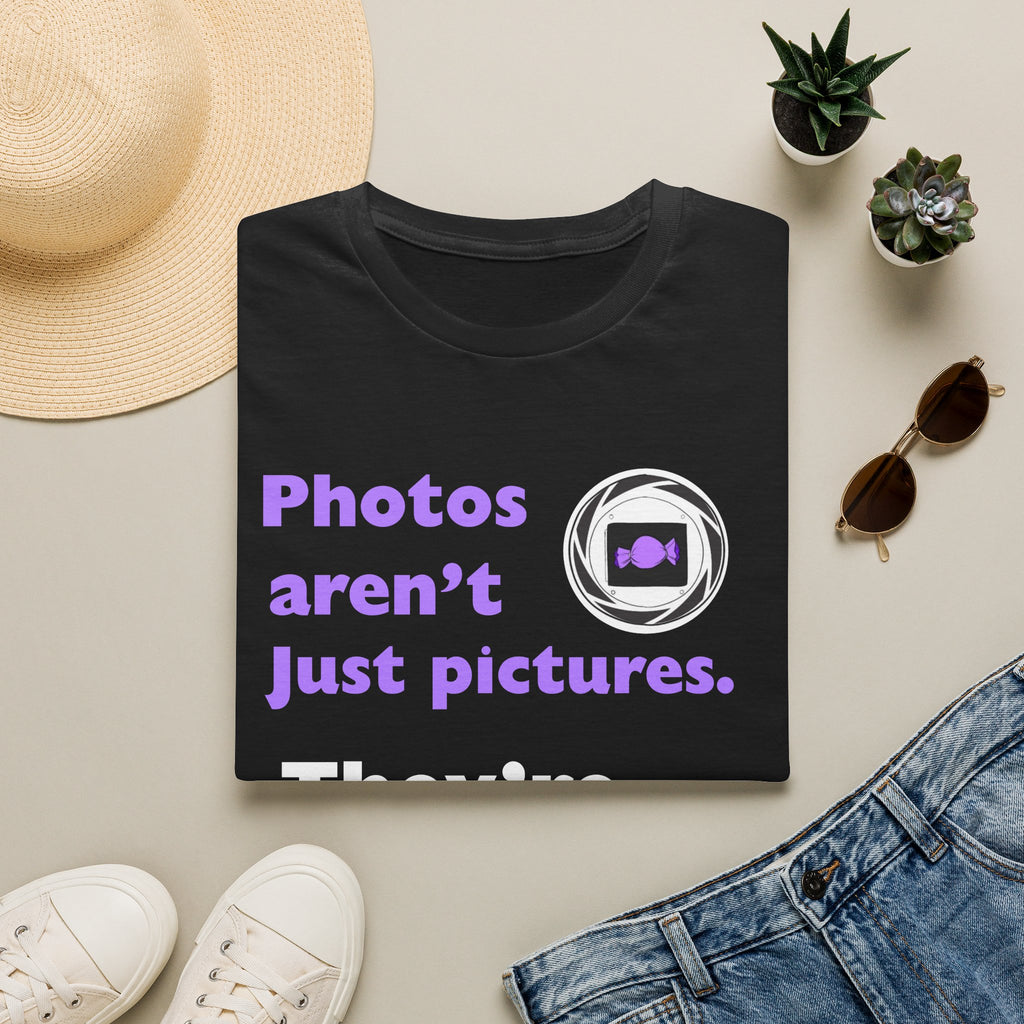 Photography Quote Women's Tee — "Photos aren't just pictures. They're time machines." - Midnight Eye, LLC
