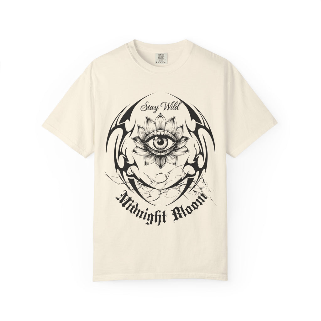 Lotus Eye Graphic T-Shirt — Cybergoth / Cyberpunk Floral Tee