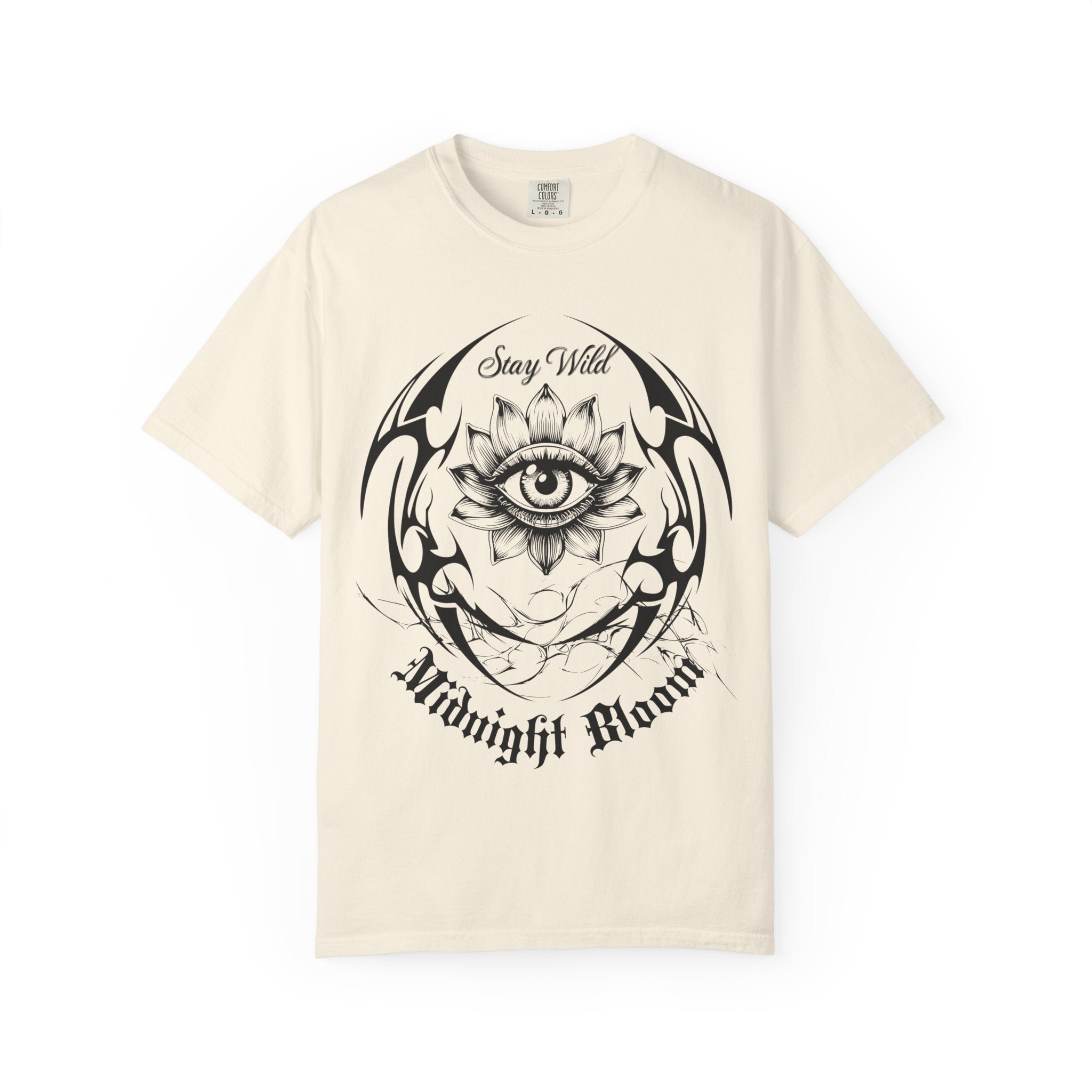 Lotus Eye Graphic T-Shirt — Cybergoth / Cyberpunk Floral Tee