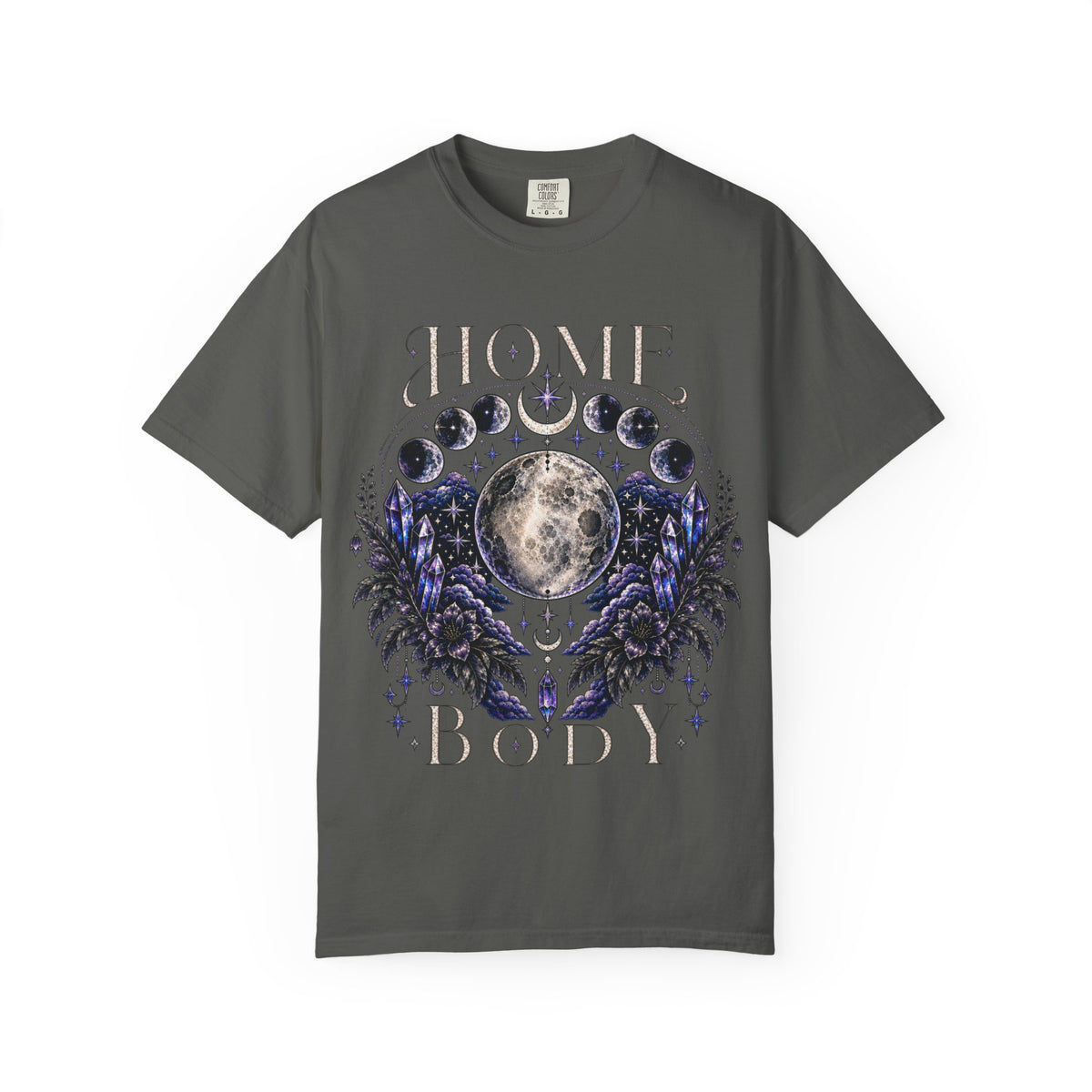 Moon Phases T-Shirt — “Home Body” Lunar Graphic Tee