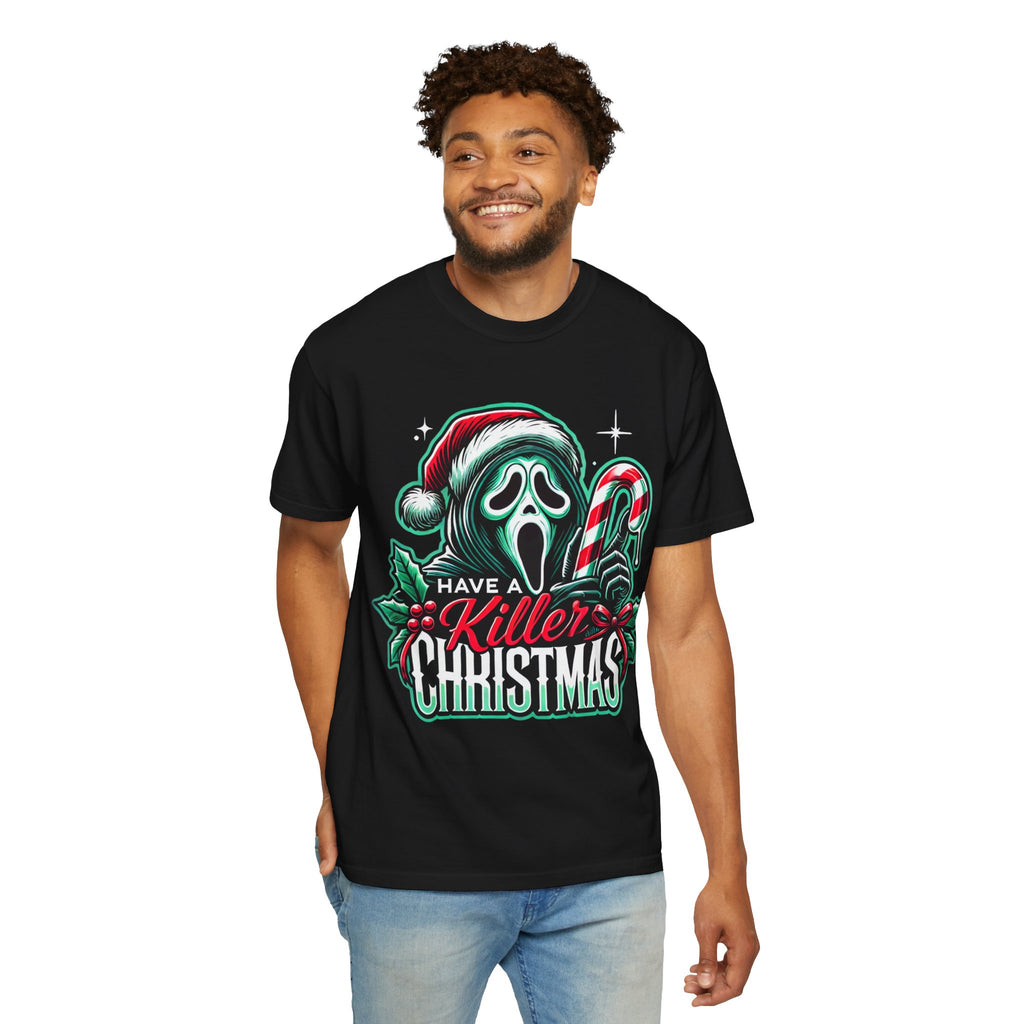 Vintage Santa "Believe in the Magic of Christmas" - Dark Aesthetic Holiday Tee. Midnight Eye, LLC