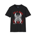 Winged Eye & Red Rose Graphic Tee — Streetwear T-Shirt - Goth Distressed Tee. Midnight Eye, LLC.