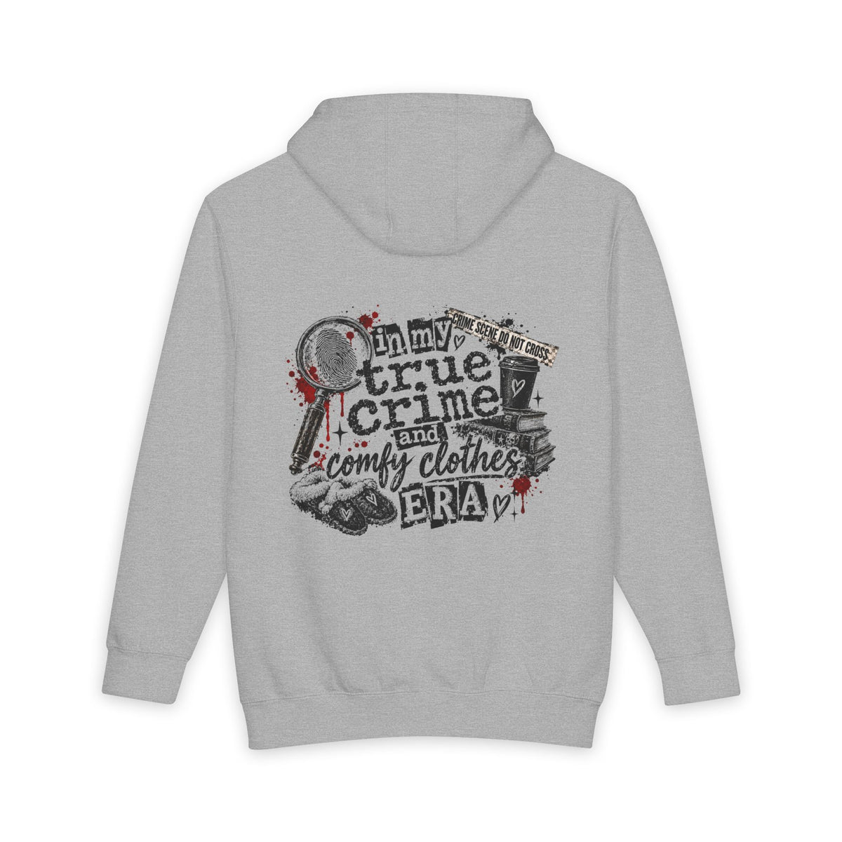 True Crime Hoodie — “True Crime Junkie” Cozy Pullover. True Crime and Comfy Clothes