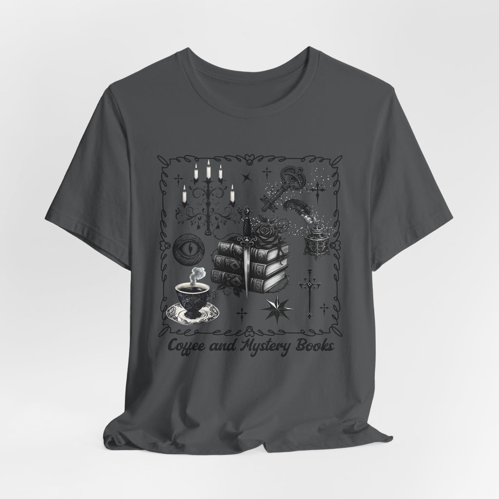 Mystic Reading Tee — "Reading and Mystery Books" Graphic T-Shirt