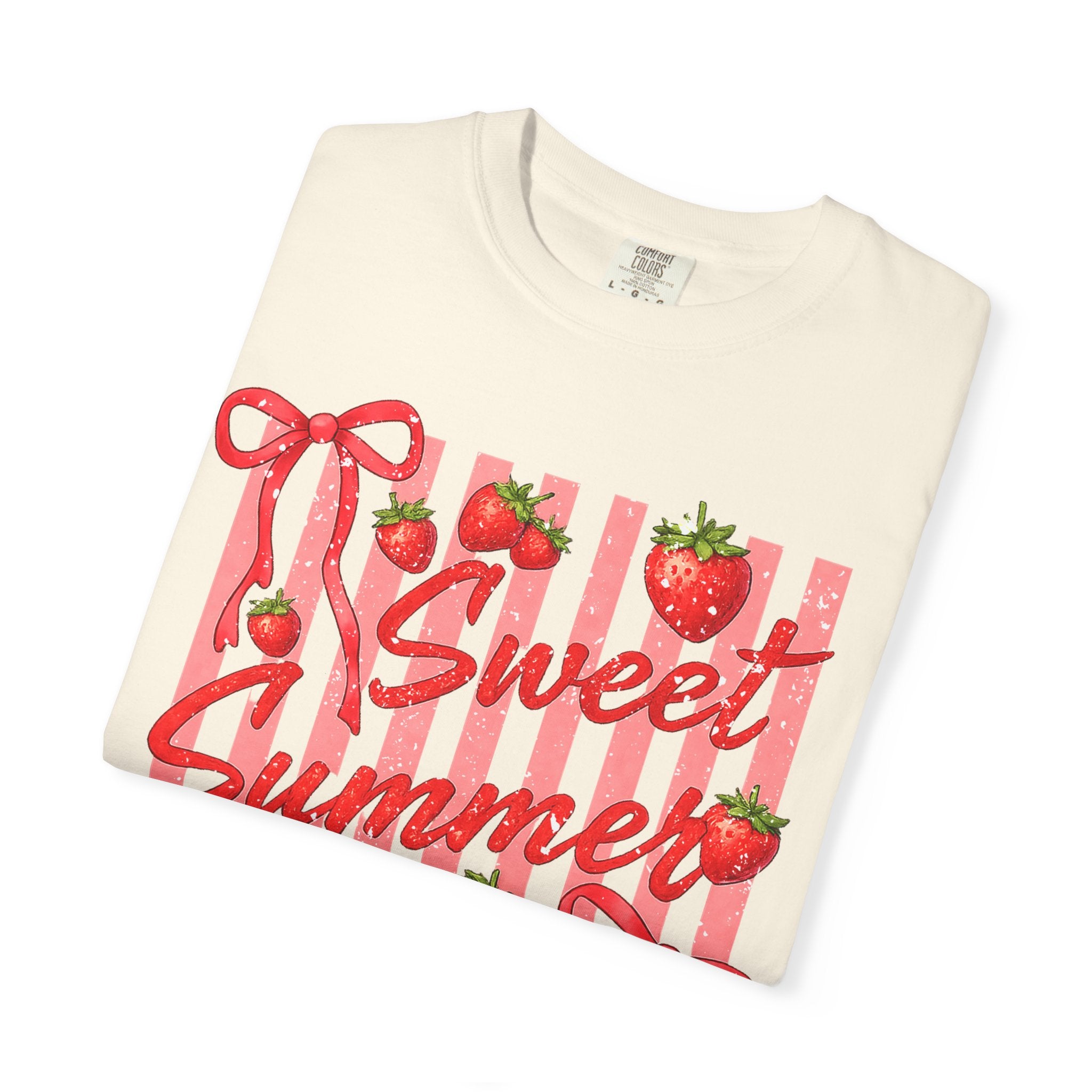 Sweet Summer Time Strawberry Graphic T-Shirt - Cute Summer T-Shirt - Fruit Tee. Midnight Eye, LLC 