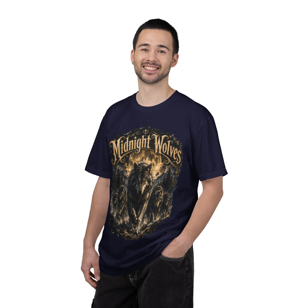 Midnight Wolves Graphic T-Shirt — Vintage Moonlit Wolf Pack Tee