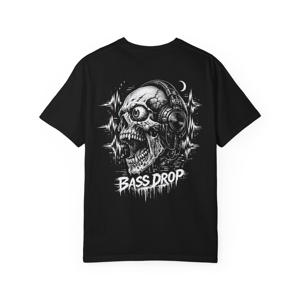 EDM Rave Skull Basshead T-Shirt — Dubstep Festival Tee - Rave Gift Outfit - Midnight Eye, LLC