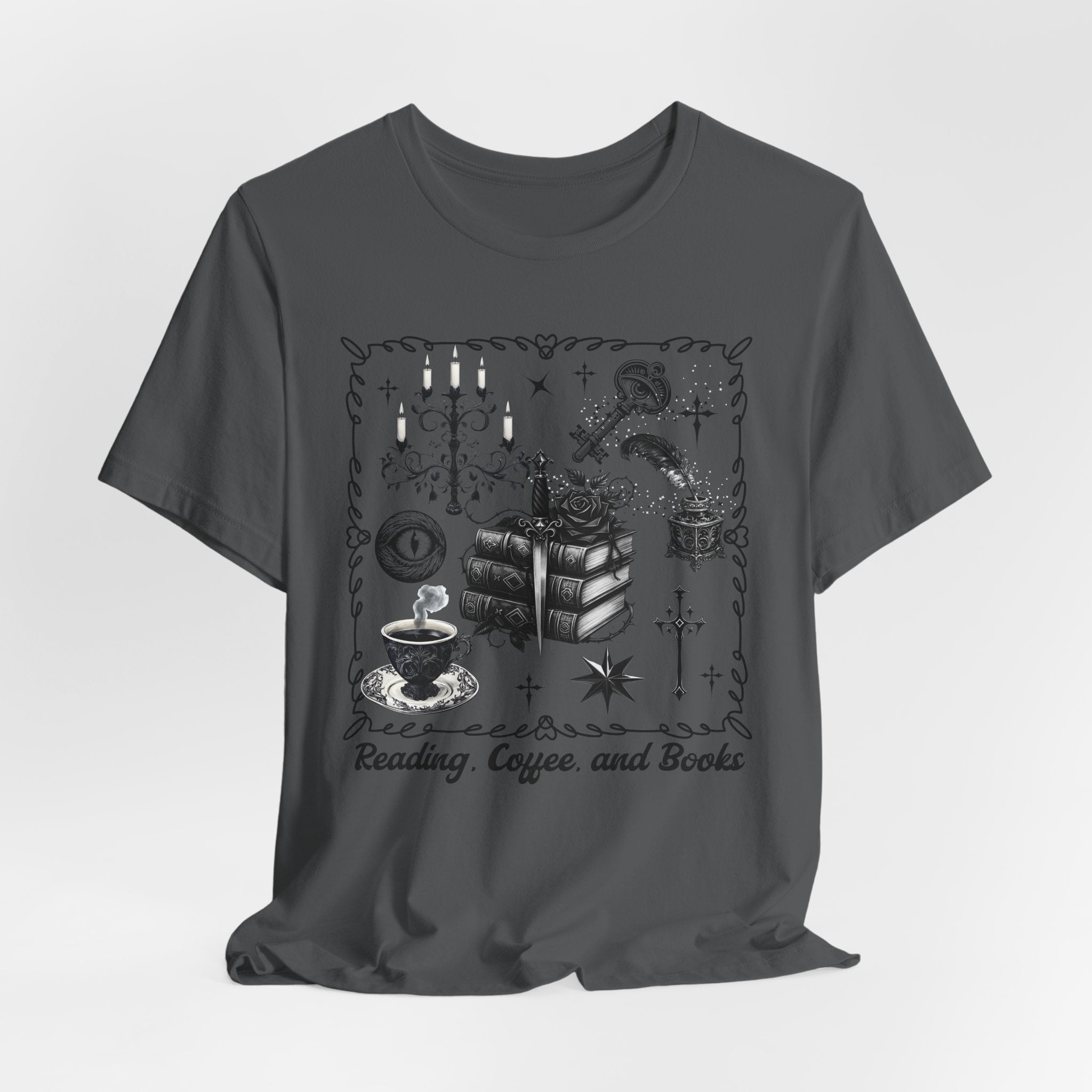 Mystic Reading Tee — "Reading and Mystery Books" Graphic T-Shirt