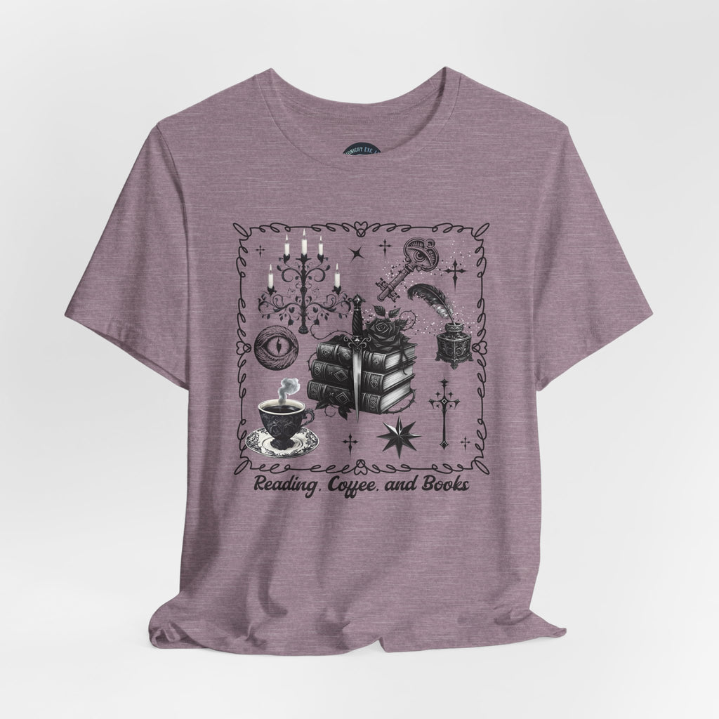 Mystic Reading Tee — "Reading and Mystery Books" Graphic T-Shirt - Midnight Eye, LLC