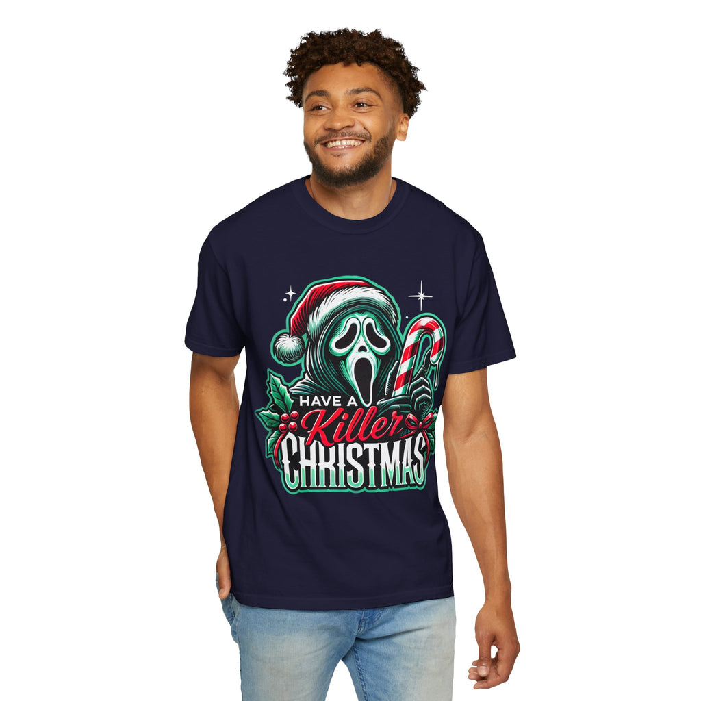 Vintage Santa "Believe in the Magic of Christmas" - Dark Aesthetic Holiday Tee. Midnight Eye, LLC