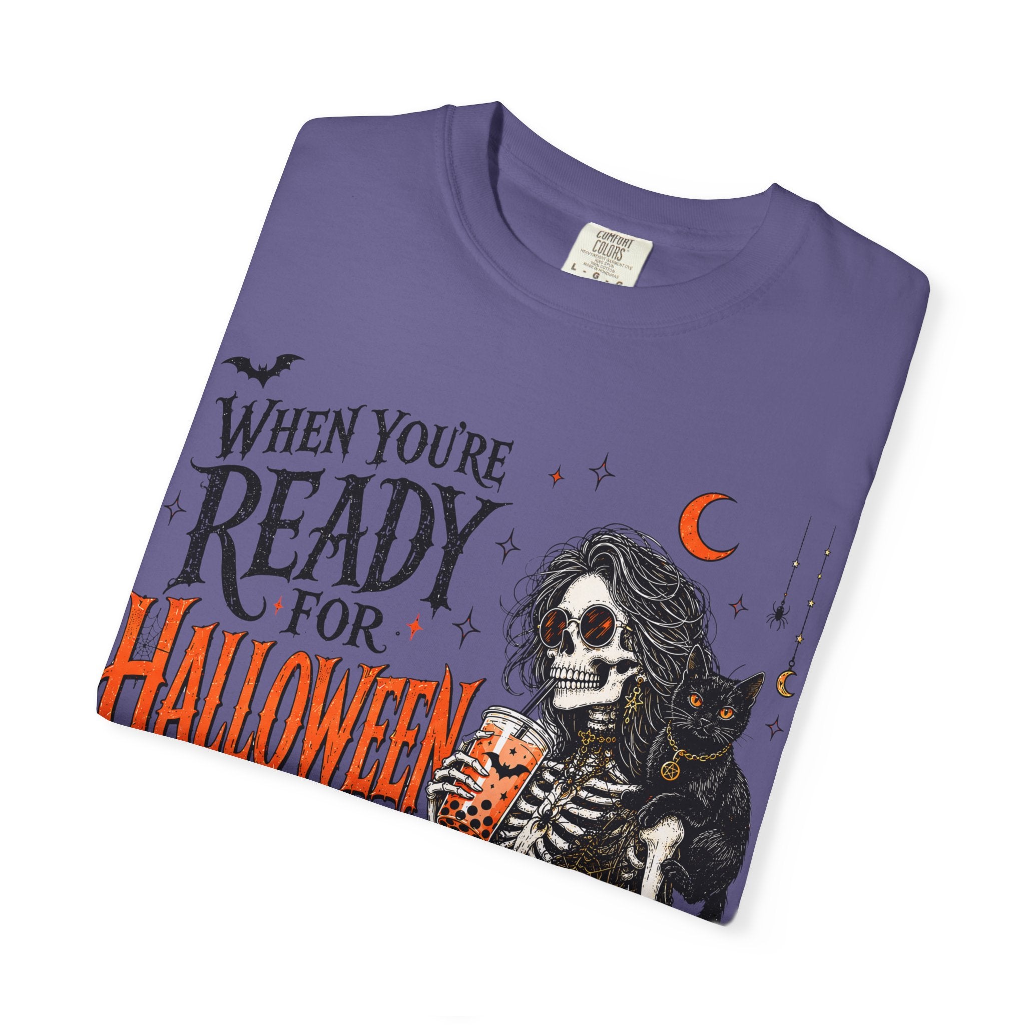 Halloween-Ready Grim Reaper T-Shirt – “When You’re Ready for Halloween but It’s Only Summer”