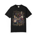 Mystical Forest Owl T-Shirt — Botanical Witchy Moonlight Art Tee, Midnight Eye, LLC