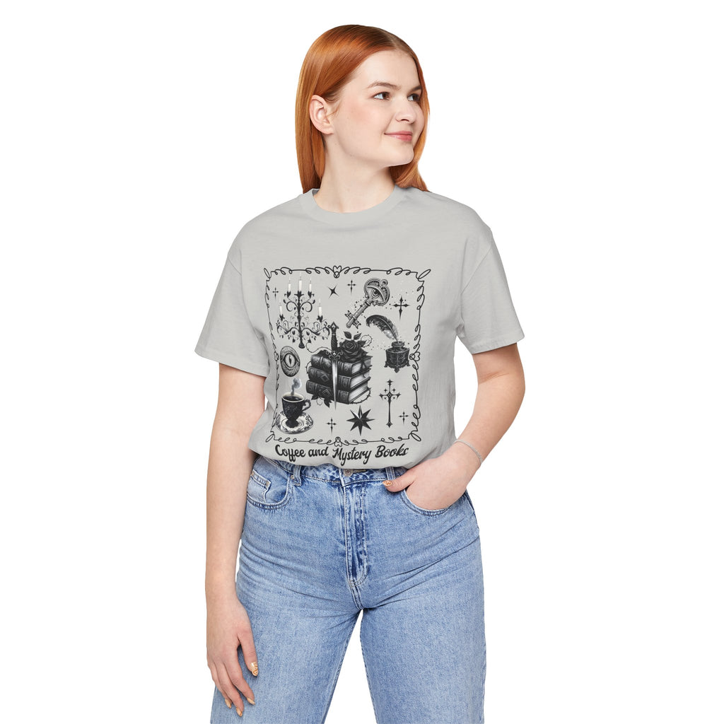Mystic Reading Tee — "Reading and Mystery Books" Graphic T-Shirt